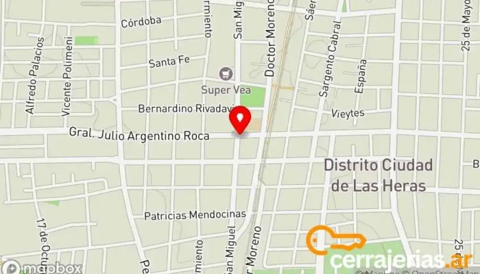 mapa de Carlitos dilan Soldador en Las Heras