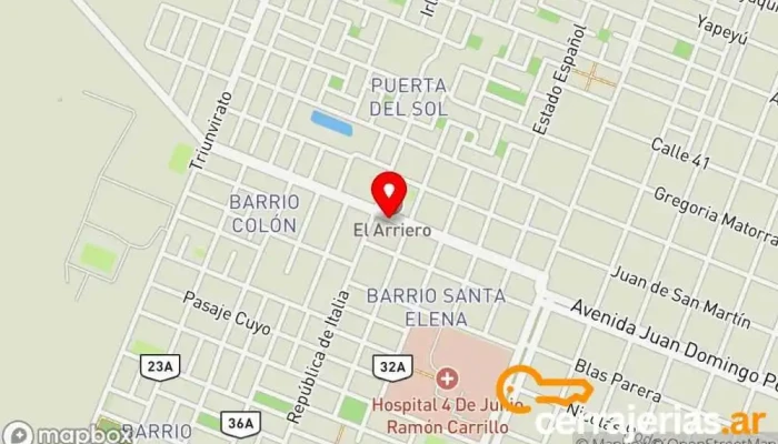 mapa de Carnicería PUERTA DEL SOL Carnicería en Sáenz Peña