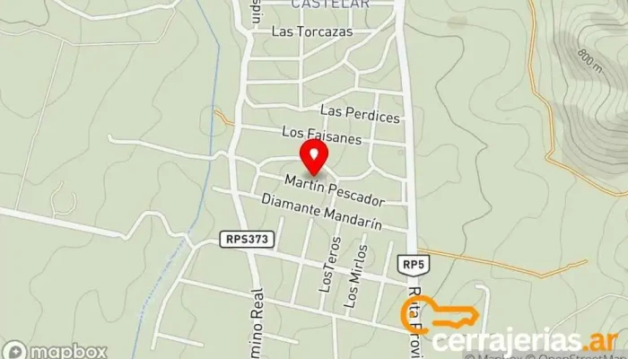 mapa de Carpinteria Carteles Tallados Prado Tienda de alimentación, Constructor en Villa Gral. Belgrano