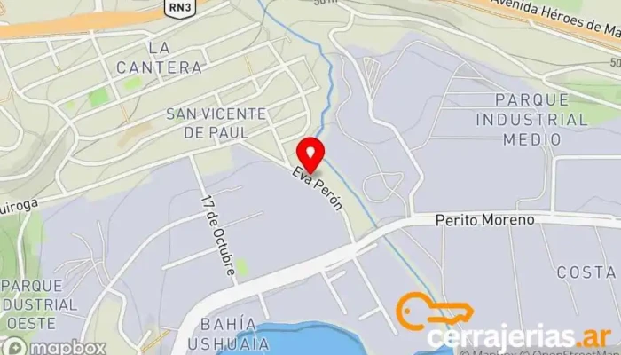 mapa de Carpintería Del Sur Taller de instalación de puertas y ventanas en V9410JUC V9410JUD