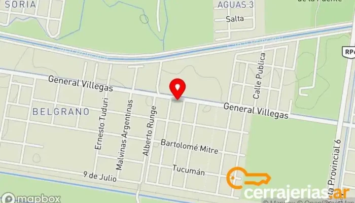 mapa de Carpinteria JH de jorge hazeldine Carpintero en Coronel Juan José Gómez