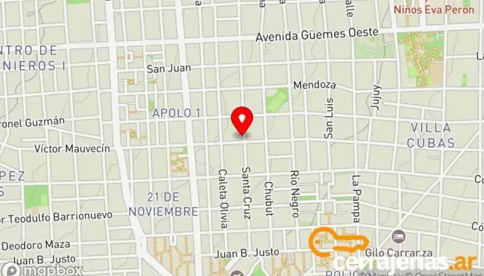 mapa de Carpintería José Mendoza e Hijos Carpintero en San Fernando del Valle de Catamarca