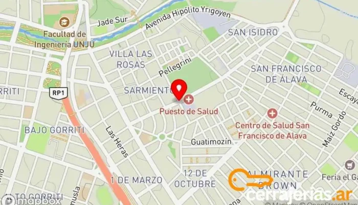 mapa de Carpinteria Juan Ignacio Carpintero en San Salvador de Jujuy