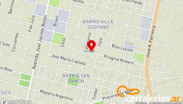 mapa de Carpintería La Cuña Carpintero en Goya