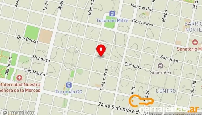 mapa de CARPINTERÍA MASINO Carpintero en San Miguel de Tucumán