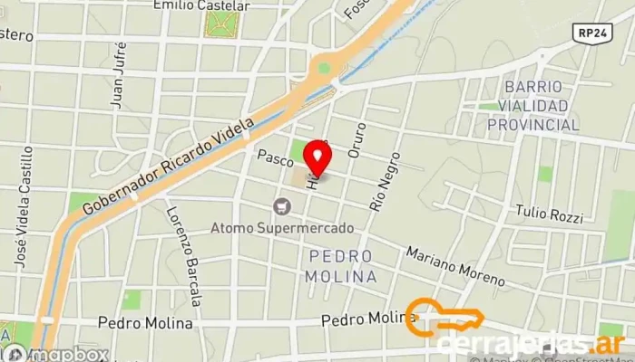 mapa de Carpintería Sosa Carpintero en Guaymallén