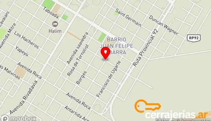 mapa de CARPINTERÍA VIRGEN DE LURDES Taller de instalación de puertas y ventanas en Quimili