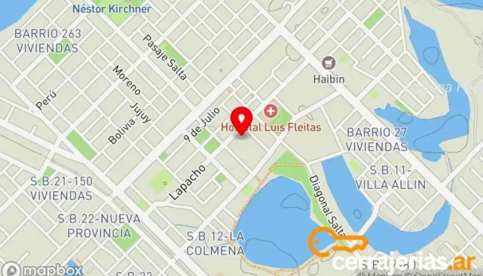 mapa de Casa de Dios y Puerta del Cielo Iglesia apostólica en Fontana