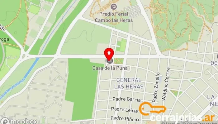 mapa de Casa De La Puna Atracción turística en San Fernando del Valle de Catamarca