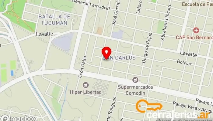mapa de Casa de Oracion puertas del cielo Iglesia en San Miguel de Tucumán