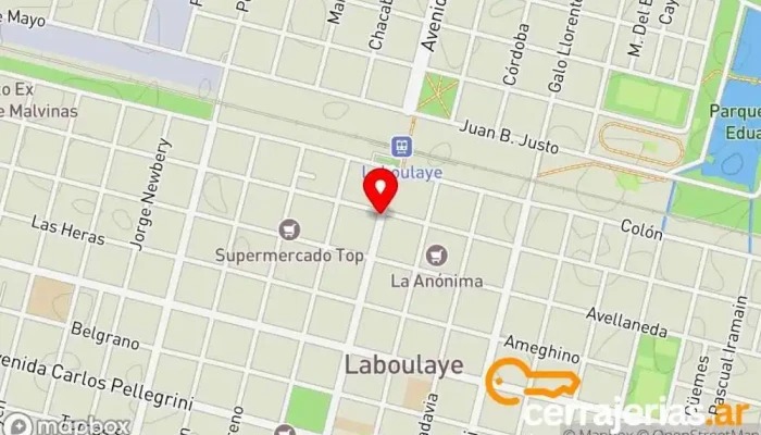 mapa de Casa Petty Laboulaye Proveedor de materiales de construcción en Laboulaye