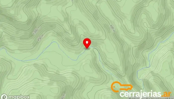 mapa de Cascada Piedra Parada Recursos naturales renovables para el medio ambiente en Ancasti