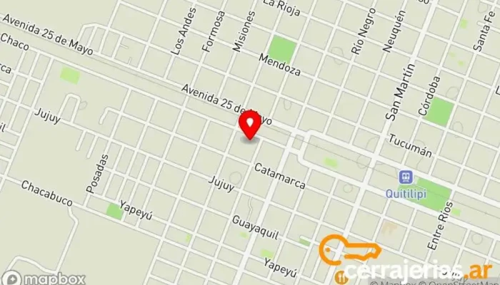 mapa de Centro Cristiano Puerta Abierta Quitilipi Iglesia cristiana en Quitilipi