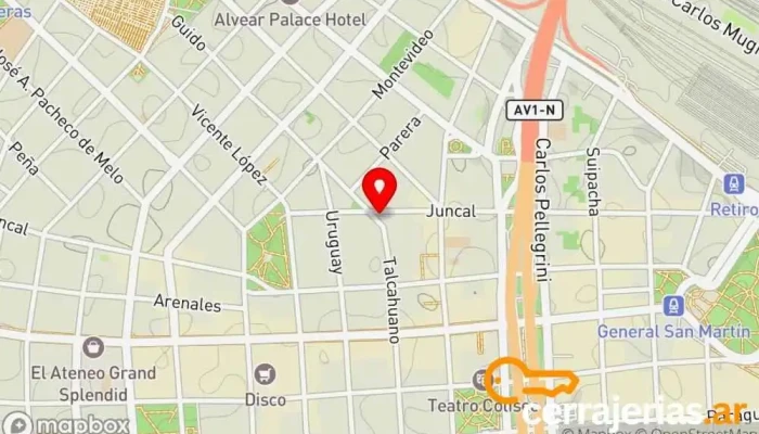 mapa de CERRAJERIA - FERRETERIA LA TRES Cerrajero, Servicio de reparación de aire acondicionado, Electricista en Cdad. Autónoma de Buenos Aires