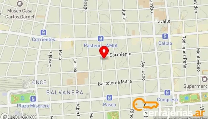 mapa de CERRAJERIA 24 HS LA AMISTAD Cerrajero en Cdad. Autónoma de Buenos Aires