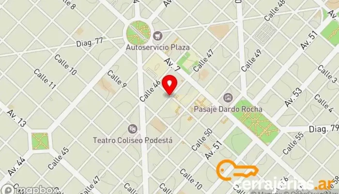 mapa de cerrajeria a domicilio la plata Cerrajero, Proveedor de productos para cerrar, Servicio de duplicación de llaves en La Plata