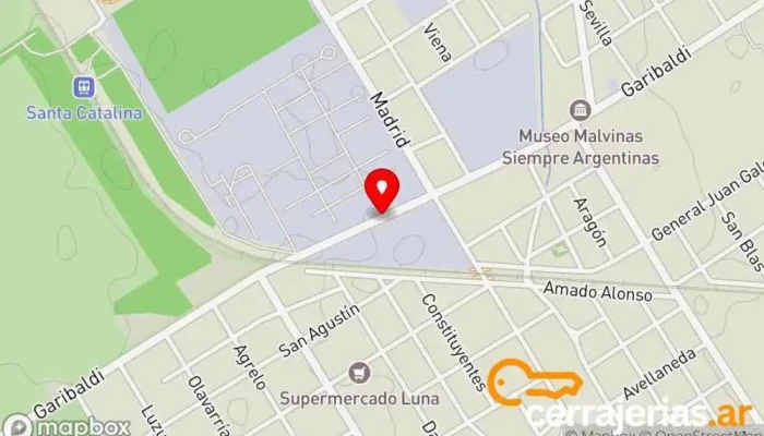 mapa de Cerrajeria a Domicilio Cerrajero, Ferretería en Llavallol