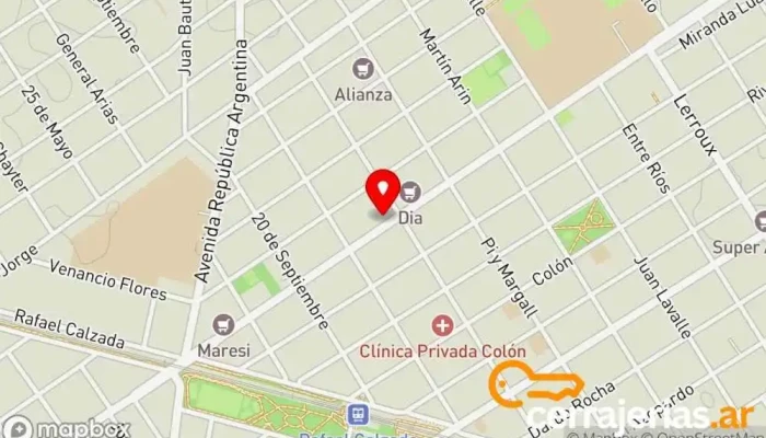 mapa de Cerrajeria a Domicilio Cerrajero, Ferretería en Rafael Calzada