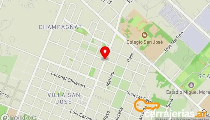 mapa de Cerrajeria Acosta Cerrajero en Pergamino
