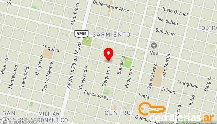 mapa de Cerrajeria Aki Cerrajero en Villa Mercedes
