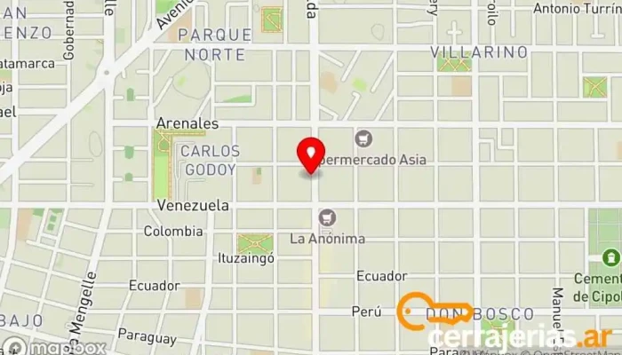 mapa de Cerrajeria Alberto Cerrajero en Cipolletti