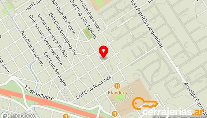 mapa de Cerrajeria Aldo - 24 hs abierto -Urgencias  en Manuel Alberti