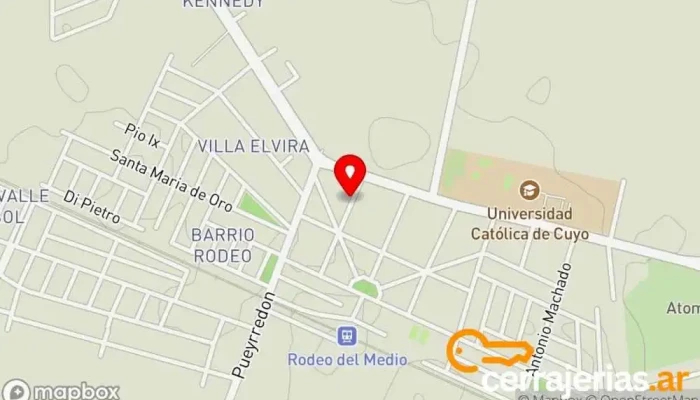 mapa de Cerrajería Argentina Cerrajero en Rodeo del Medio
