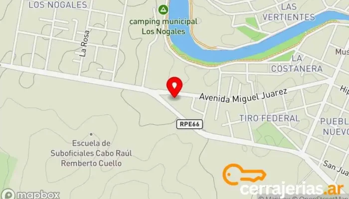 mapa de CERRAJERIA ARIEL Cerrajero en Jesus María