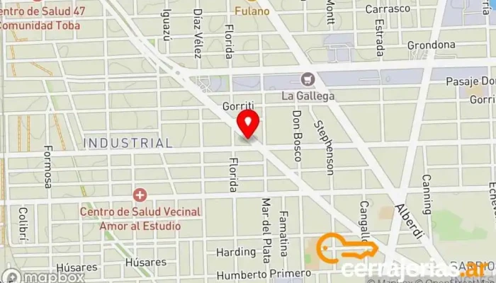 mapa de Cerrajería Arroyito Cerrajero en Rosario