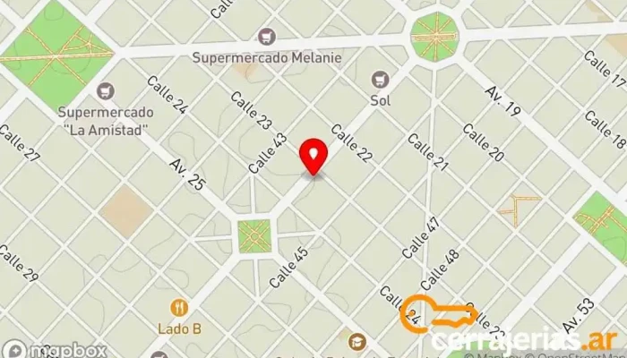 mapa de Cerrajeria Astro Cerrajero en La Plata