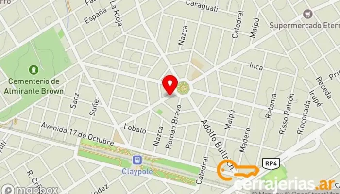 mapa de Cerrajeria Beto Cerrajero en Gran Buenos Aires