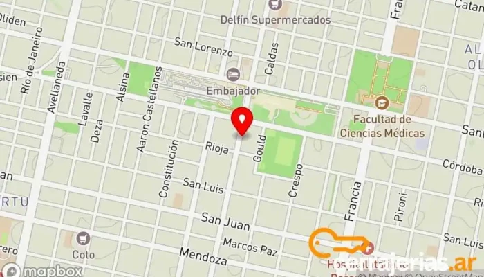 mapa de CERRAJERIA CAFFERATA Cerrajero en Rosario