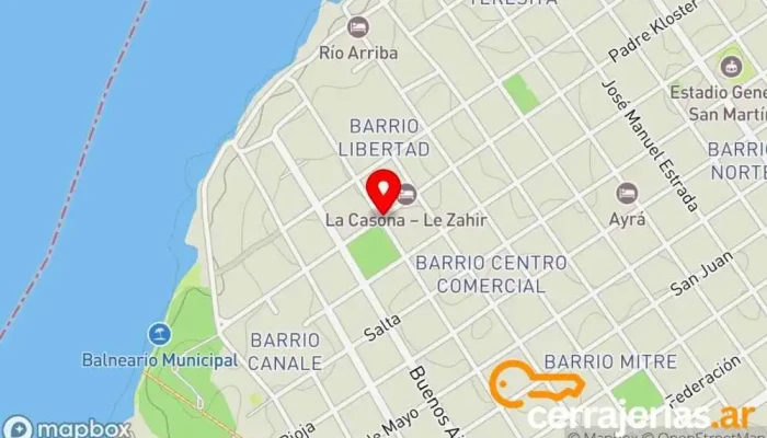 mapa de Cerrajeria Capli Cerrajero en Bella Vista