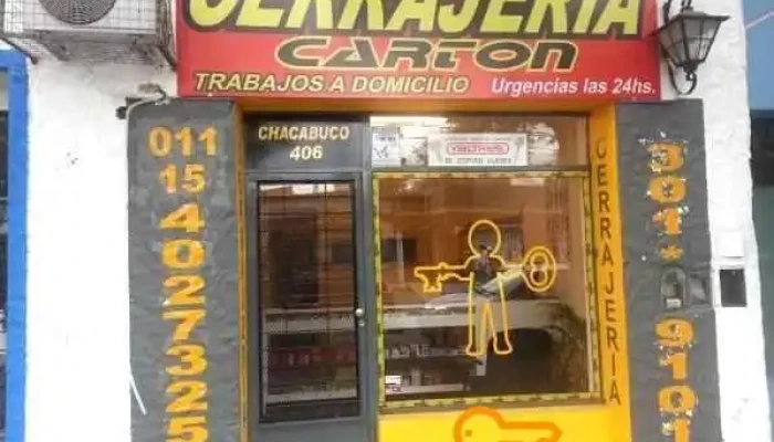 Cerrajeria Carton Exterior - Pilar Centro