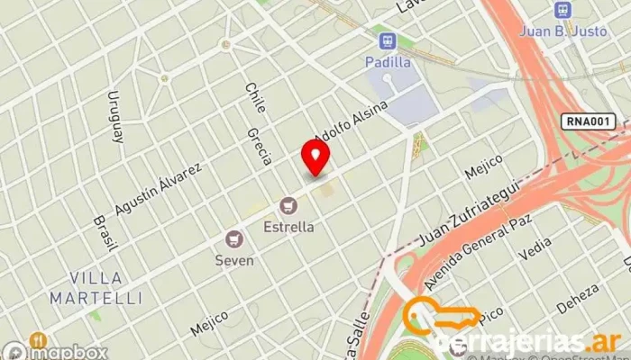 mapa de Cerrajería Casa Adrián Cerrajero en AAK
