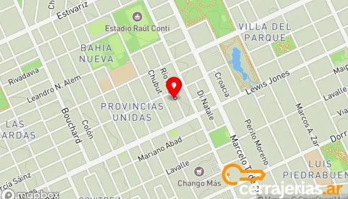 mapa de Cerrajería Casa Segura Cerrajero en Puerto Madryn