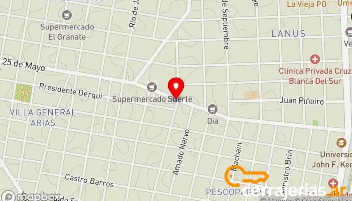 mapa de CERRAJERIA COCO Cerrajero en Lanús