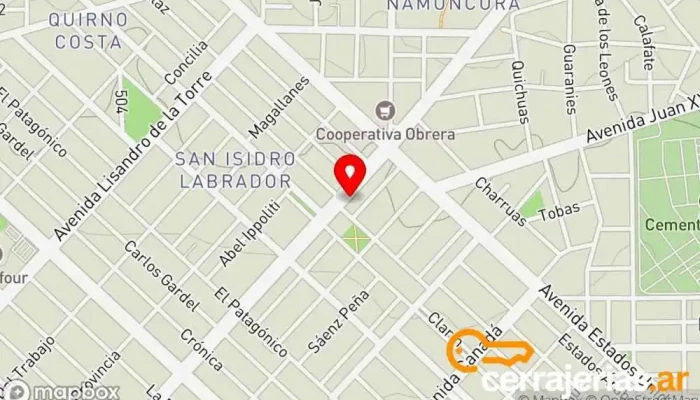 mapa de Cerrajeria Comodoro Cerrajero en Comodoro Rivadavia