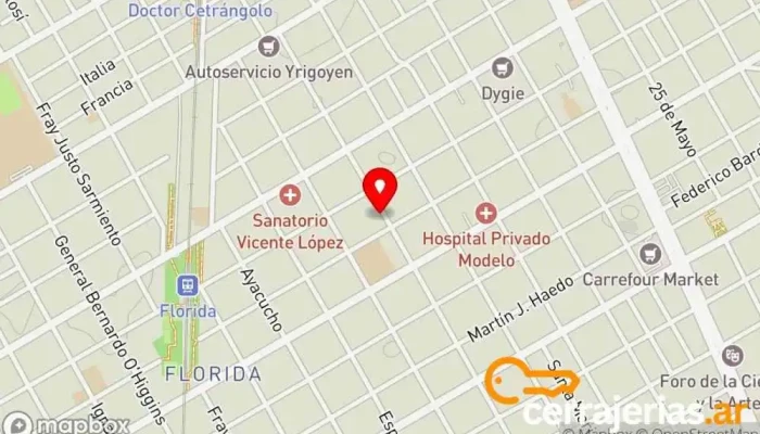 mapa de Cerrajeria Del Automovil Cacho Cerrajero en Florida