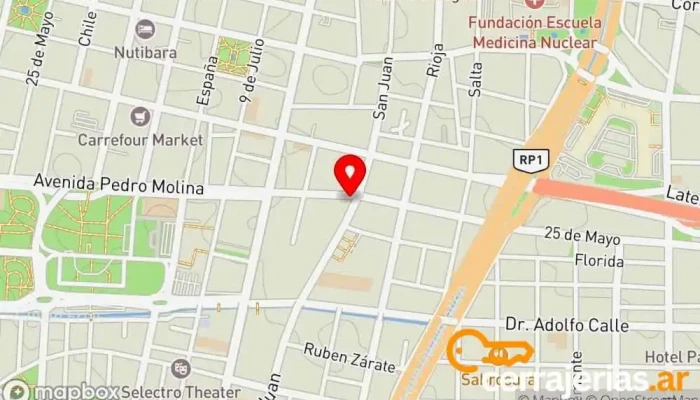 mapa de Cerrajeria Del Shopping Cerrajero en Mendoza