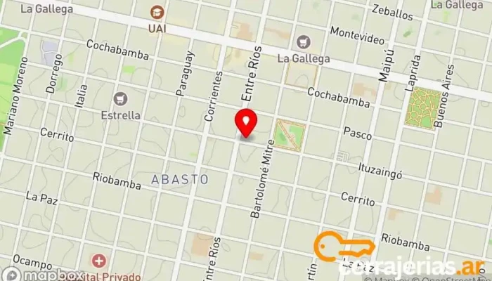 mapa de Cerrajeria El Cilindro Cerrajero en Rosario
