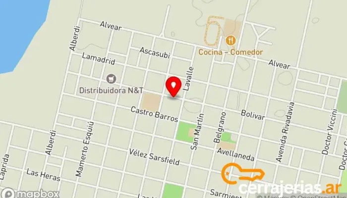 mapa de Cerrajeria el Perno Cerrajero en Laborde