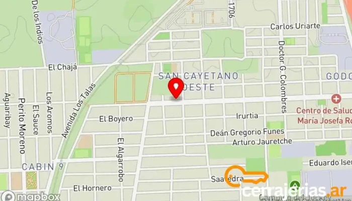 mapa de Cerrajeria el Petiso Cerrajero en Rosario