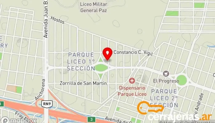 mapa de Cerrajeria “El Santa” Tienda de artículos para el hogar en Córdoba