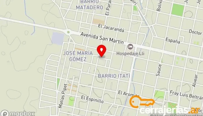 mapa de Cerrajería El Vasco  en Mercedes