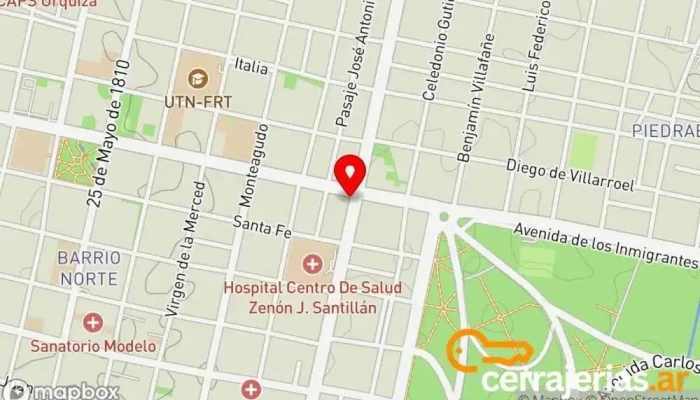 mapa de Cerrajería Emanuel Cerrajero en San Miguel de Tucumán