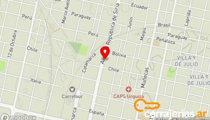mapa de Cerrajeria Fatima I Cerrajero en San Miguel de Tucumán