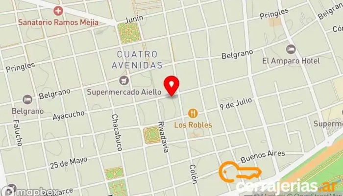 mapa de Cerrajeria Gonzalo Cerrajero en San Luis