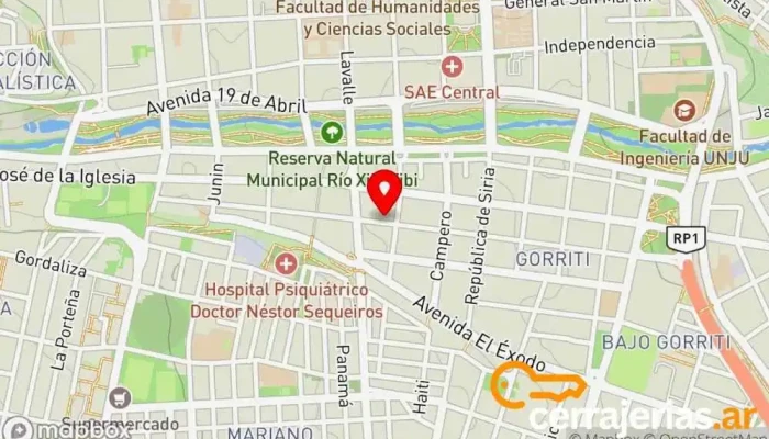 mapa de Cerrajeria juancito Cerrajero en San Salvador de Jujuy