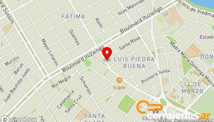 mapa de CERRAJERIA JUBA Cerrajero en Viedma